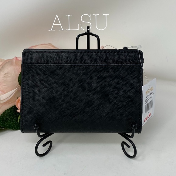 Michael Kors MD Card Case+Wallet Carryall Le Black - Picture 3 of 7